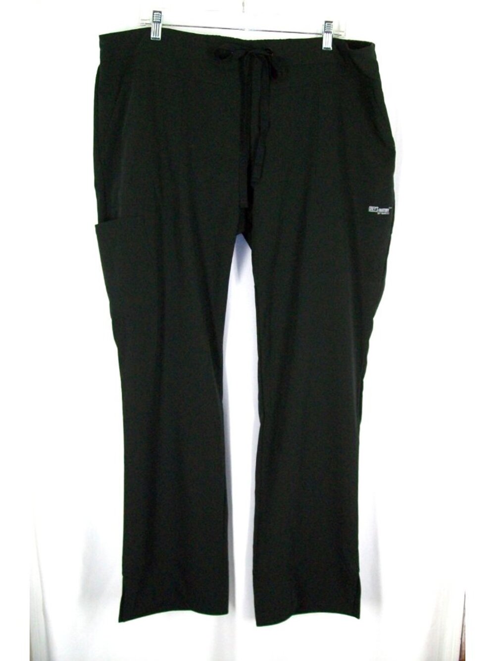 Grey's Anatomy Scrub Pants XL Black Signature Womens Barco Drawstring
